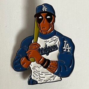Deadpool Dodgers Mashup Pin Brooch Pins Streetwear Hats Hat Bag New